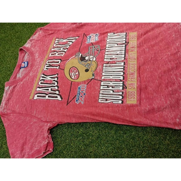 NFL San Francisco 49ers T Shirt Mens S Red Back to Back Super Bowl XXIII-XXIV - Picture 4 of 6